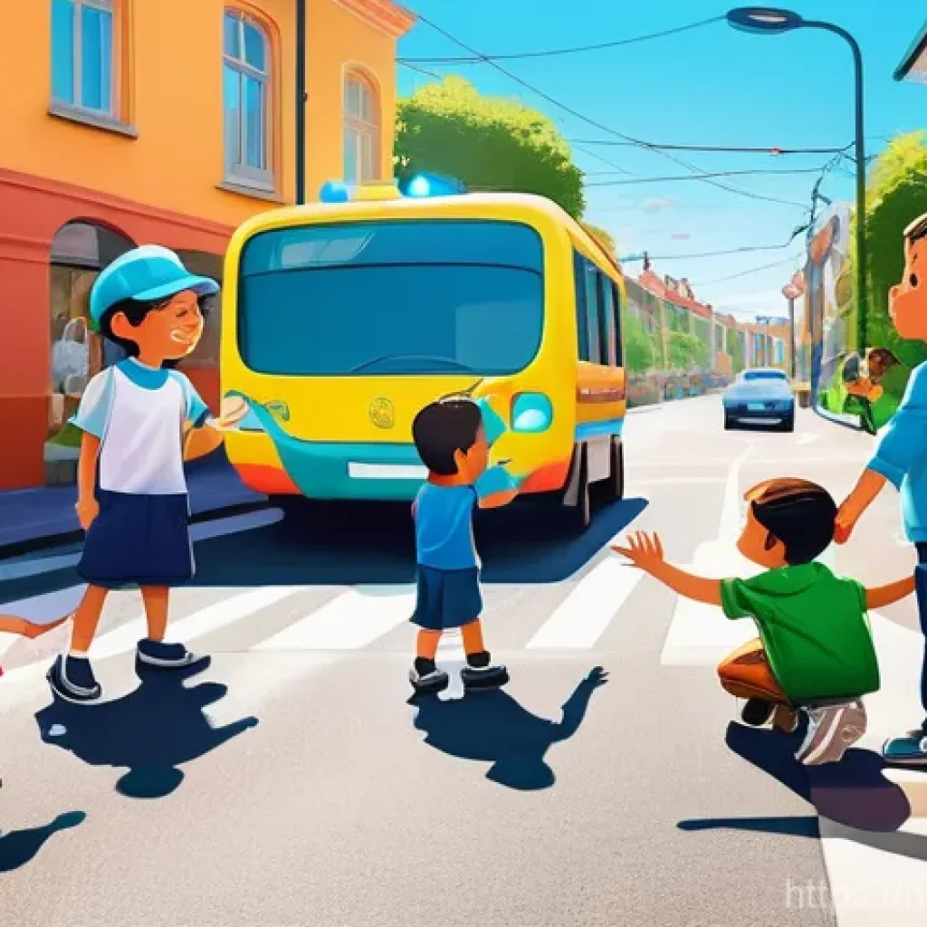 로보카폴리 시청 연령층 - **Prompt 1: Poli Teaches Road Safety**
"A vibrant, sunny street scene in Broomstown. The friendl...