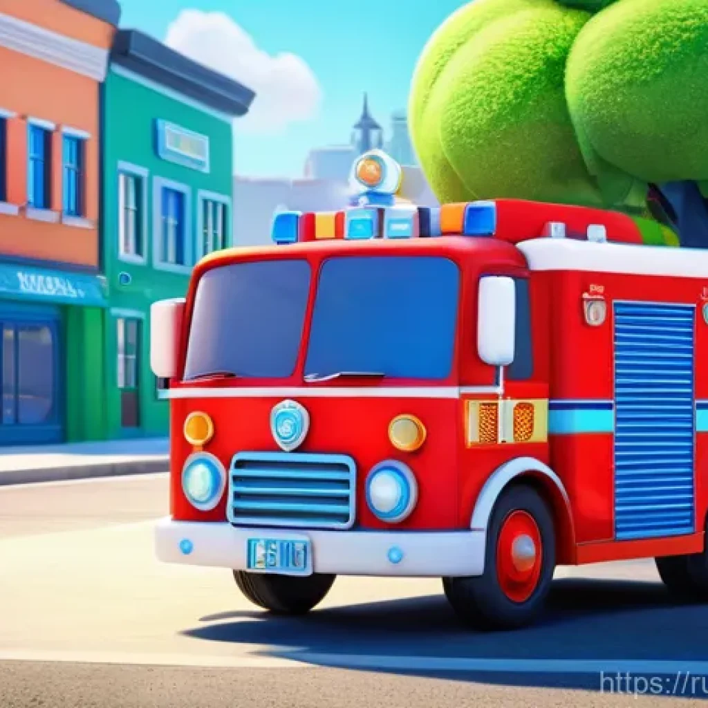 로보카폴리 애니메이션 제작 도구 - **Prompt:** A vibrant and meticulously rendered 3D animation still of the Robocar Poli team – Poli, ...