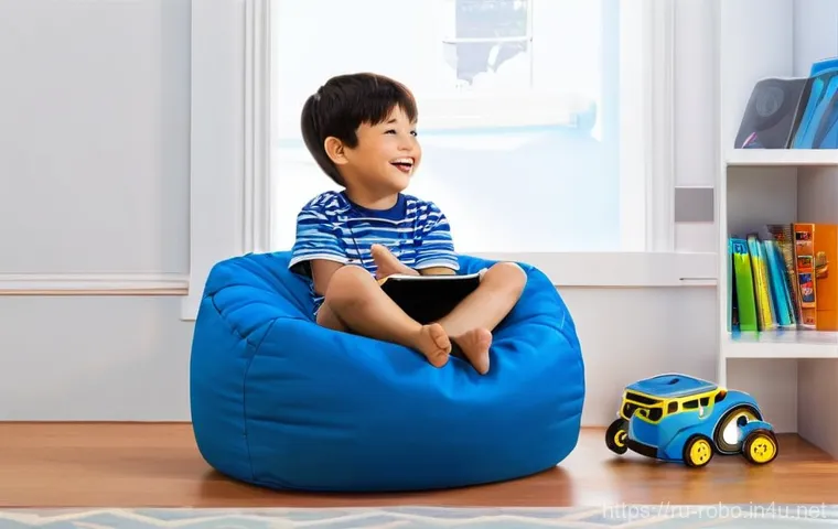 로보카폴리 스트리밍 플랫폼 - **Prompt:** A cozy and brightly lit living room during the daytime. A kind-faced mother in her early...