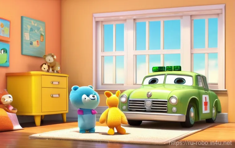 로보카폴리와 어린이 안전 교육 - **Prompt 1: Robocar Poli Teaches Road Safety at a Crosswalk**
    An animated scene in a vibrant, cl...