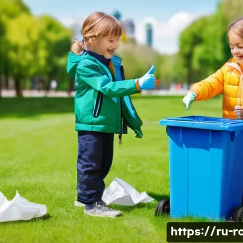 Home 33 로보카폴리와 환경 보호 메시지 - **Prompt:** A group of cheerful children, aged 5-8, dressed in colorful, age-appropriate play clothe...