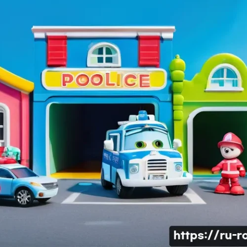 Home 17 로보카폴리 제작 과정의 디테일 - **Prompt:** A vibrant, animated scene in the cheerful town of Brooms Town. The entire Robocar Poli r...